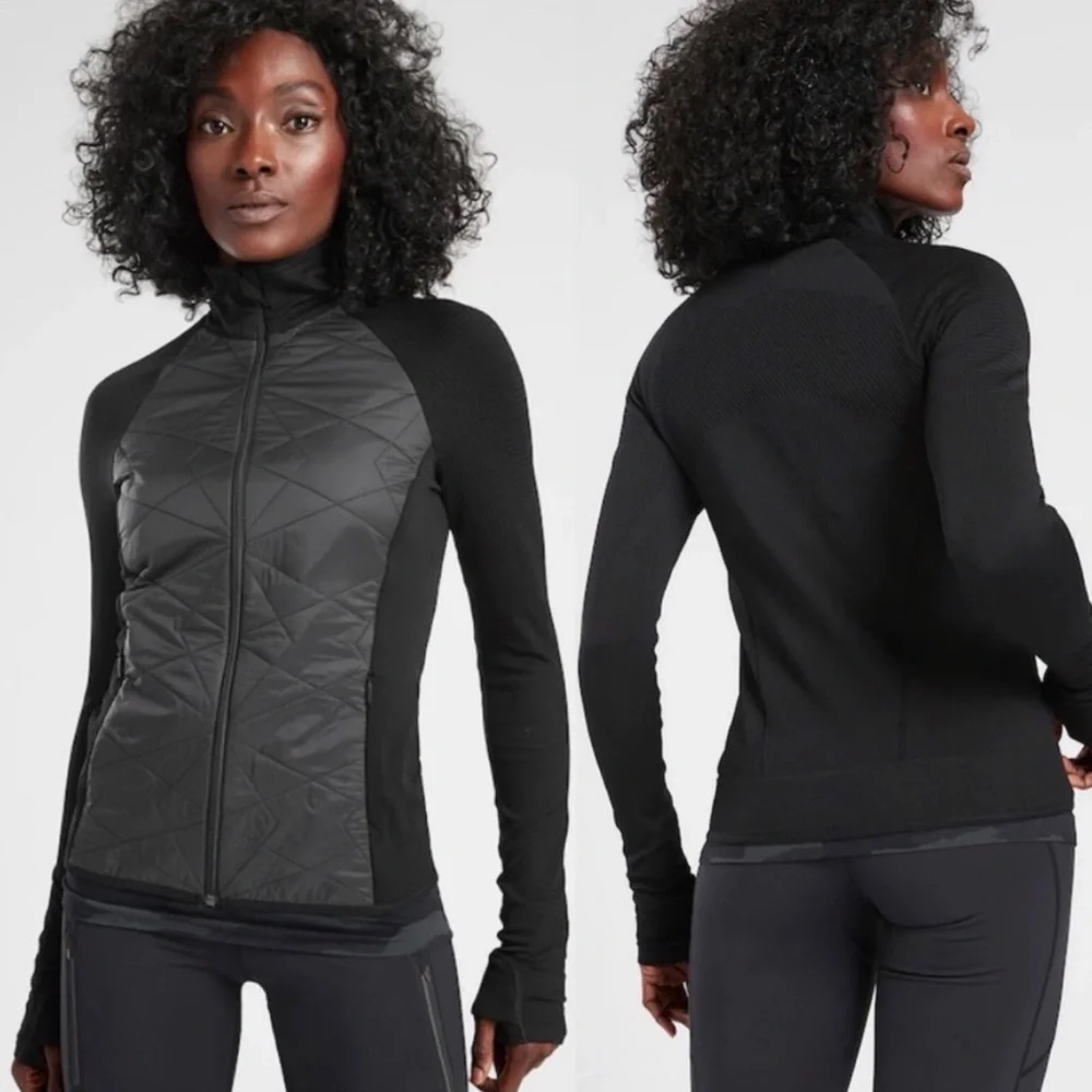 Athleta Flurry Force Insulated PrimaLoft Jacket Black